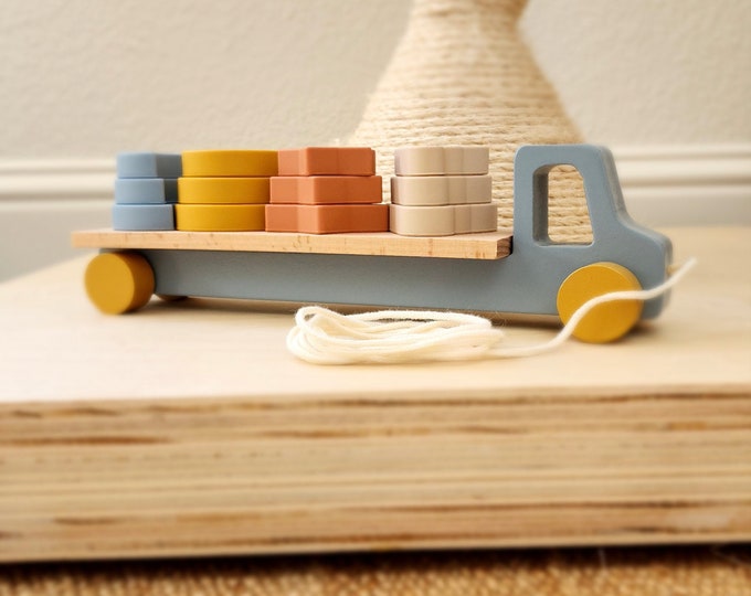 Montessori Wooden Truck Toy - Spark Exploration and Adventure in Young Minds, Developmental and Educational Toy for Kids