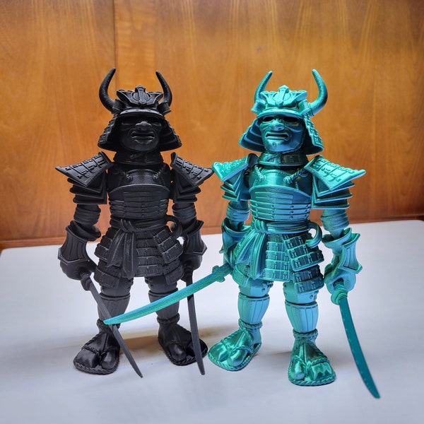 Flexi Samurai by FlexiFactory, Desk Fidget Toy, 3D Printed Articulated Gift