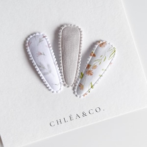 Set of 3 Fringe Clips Daisy | Baby Hair Clip | Hair Bow | Baby Girl Gift | Flower Hair Clip | Fringe | Cute Hair Clip | Snap Clip