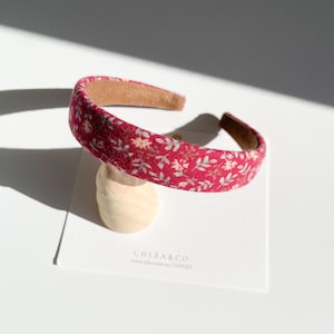 Scarlett Headband | Hard Headband | Fabric Headband | Summer Headband | Vintage Headband | Unique Headband | Kids Toddler Headband