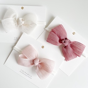 Florenz Schleifen Haarband | Blumen Mädchen Stirnband | Baby Kleinkind Stirnband | Baby Taufe Bogen | Taufgeschenk | Hochzeit | Babyparty | Baby Geschenk