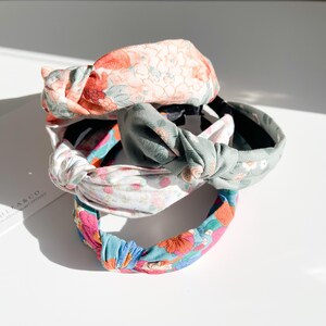 Retro Style Knot Headband | Hard Headband | Fabric Headband | Wide Headband | Summer Headband | Vintage Headband | Unique Colourful Headband