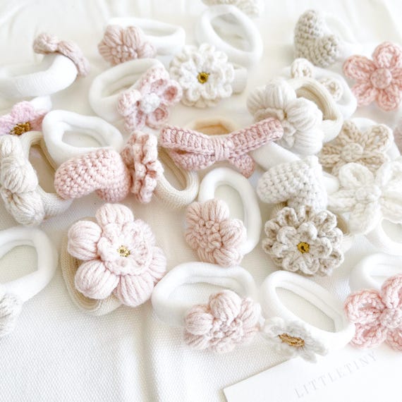 Crochet Hair Ties Cute Hair Ties Baby Toddler Girl Hair Ties
