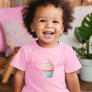 Cupcake -Toddler Shirt - Cupcake Shirt - Girl Shirt - Toddler Gift - Girls Gift, Kids Graphic Shirt