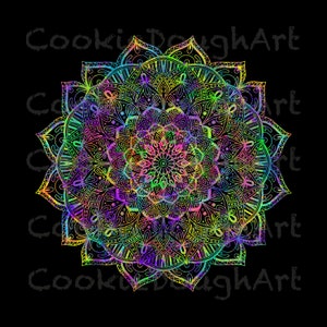 Mandala, PNG clipart for prints, Colorful, Vibrant, digital download, Personal Use, Commercial Use