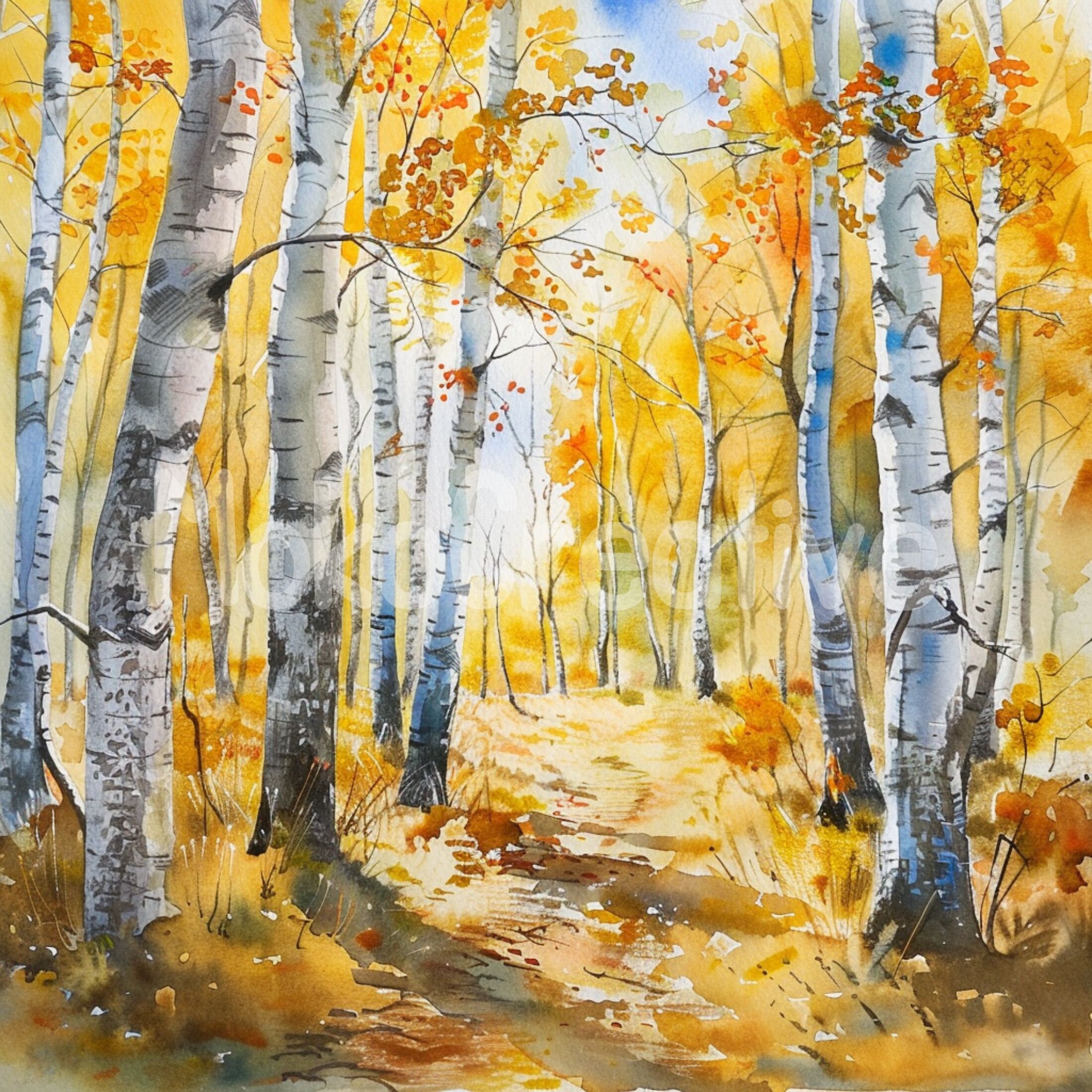 Stampa Su Tela 'Foresta Di Betulla', 120 X 80 Cm, Decorazione Per Pareti - Made In Germany, Alta Qualità - 3
