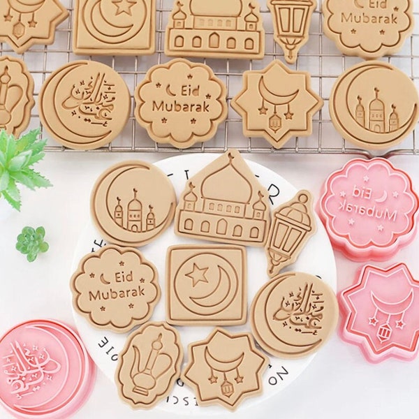 8 Islamic Cookie Cutters, Muslim Biscuit Cutter, Ramadan Eid Cookie Cutter, House Warming Wedding Decor Gift, Cookie Cutter Set For Guests