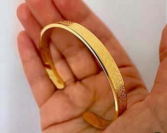 Ayatul Kursi Bracelet, 21K Gold Plated, Ramadan Gifts, Ayatul Kursi Bangles, Adjustable Quran Bracelet, Eid Gifts, Luxury Islamic Jewellery