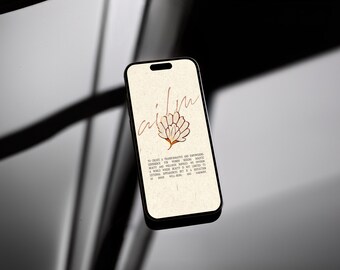 Minimaler iPhone Bildschirm Mockup PSD, Smartphone Geräte Mockup (Digitaler Download)