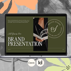 Mall för varumärkespresentation: InDesign och Canva, PSD-mockups