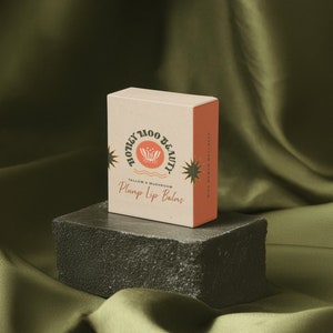 Ästhetisches rechteckiges Kosmetikprodukt Papierbox Mockup, Produkt Branding Mockup, PSD Mockup, Box Mockup, Papierbox Mockup