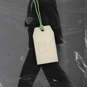 Swing Tag Mockup, Clothing Tag Mockup, Apparel Mockup, Product Packaging Mockup, Aesthetic Mockup PSD, Emboss Mockup Tag, Deboss Swing Tag