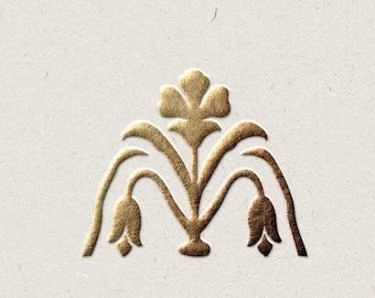 Embossed Gold & Silver Foil Logo Mockup: Textured Background (PSD Files)