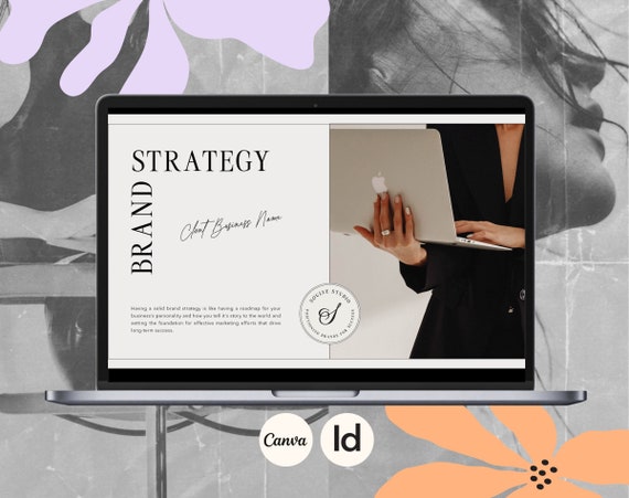 Brand Strategy Template for Designers | Brand Strategy Presentation | Business Strategy Workbook | Brand Guidelines Template