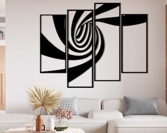 Abstraction Panel, Modern Wall Art, Laser Cut, Svg/dxf, Home Decor