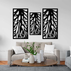 Paneles Decorativos, stylish wall art, laser cut, dxf/cdr/eps, home decor, vector design, metal art, plasma cut, cnc file, digital download.