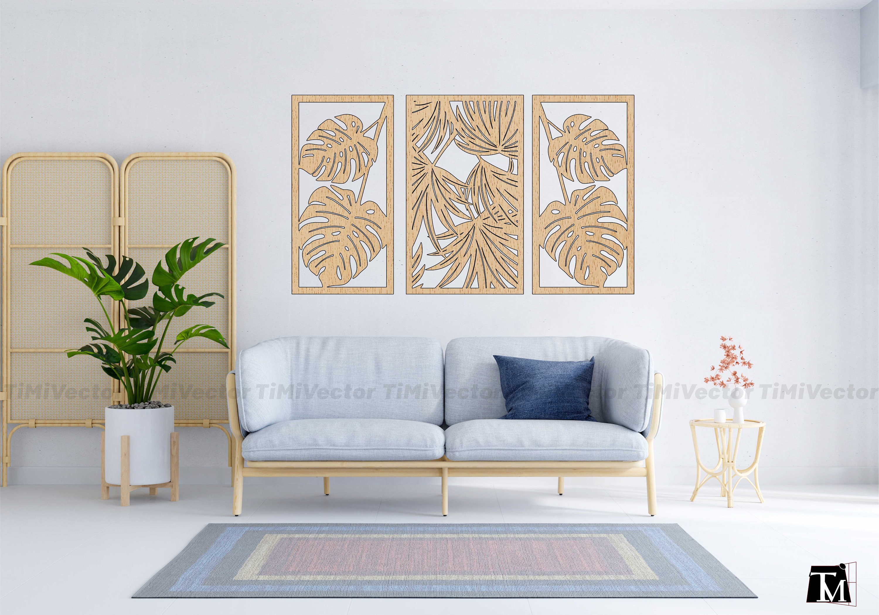 Monstera Leaf SVG Bundle, Laser Cut Files, CNC Vector (digital Download ...