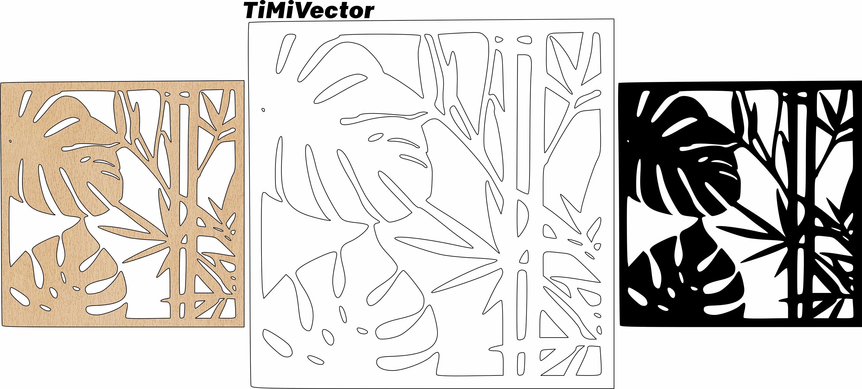 Leaf Cd R Modern Leaf Silhouette for Laser and Cnc Cutting, Svg/dxf/cdr/eps Files ...