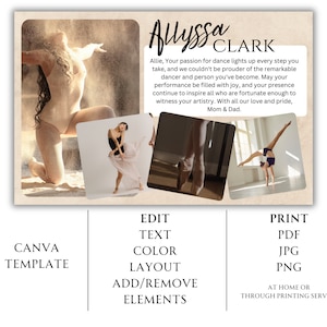 Dance Recital Ad Half Page Template | Dance Recital Flyer Dance Studio Recital Ad |Dance Recital Program Ad |Yearbook Ad Half Page |Editable