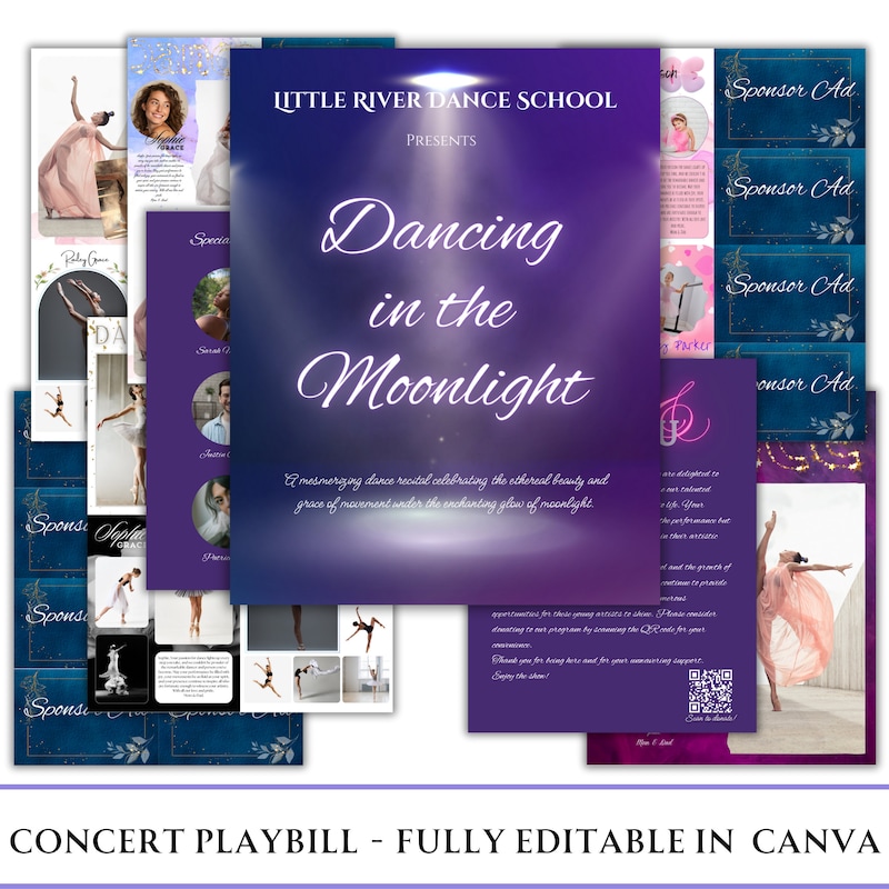 Playbill Ad Template Etsy Playbill Ad Template Etsy