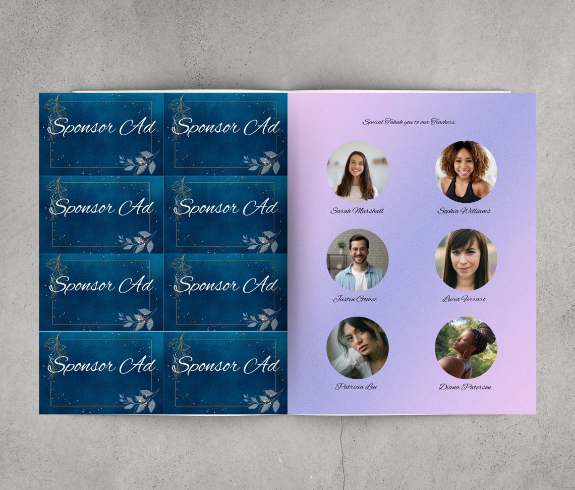 Dance Recital Program Template, 16 Page, Editable Canva (digital ...