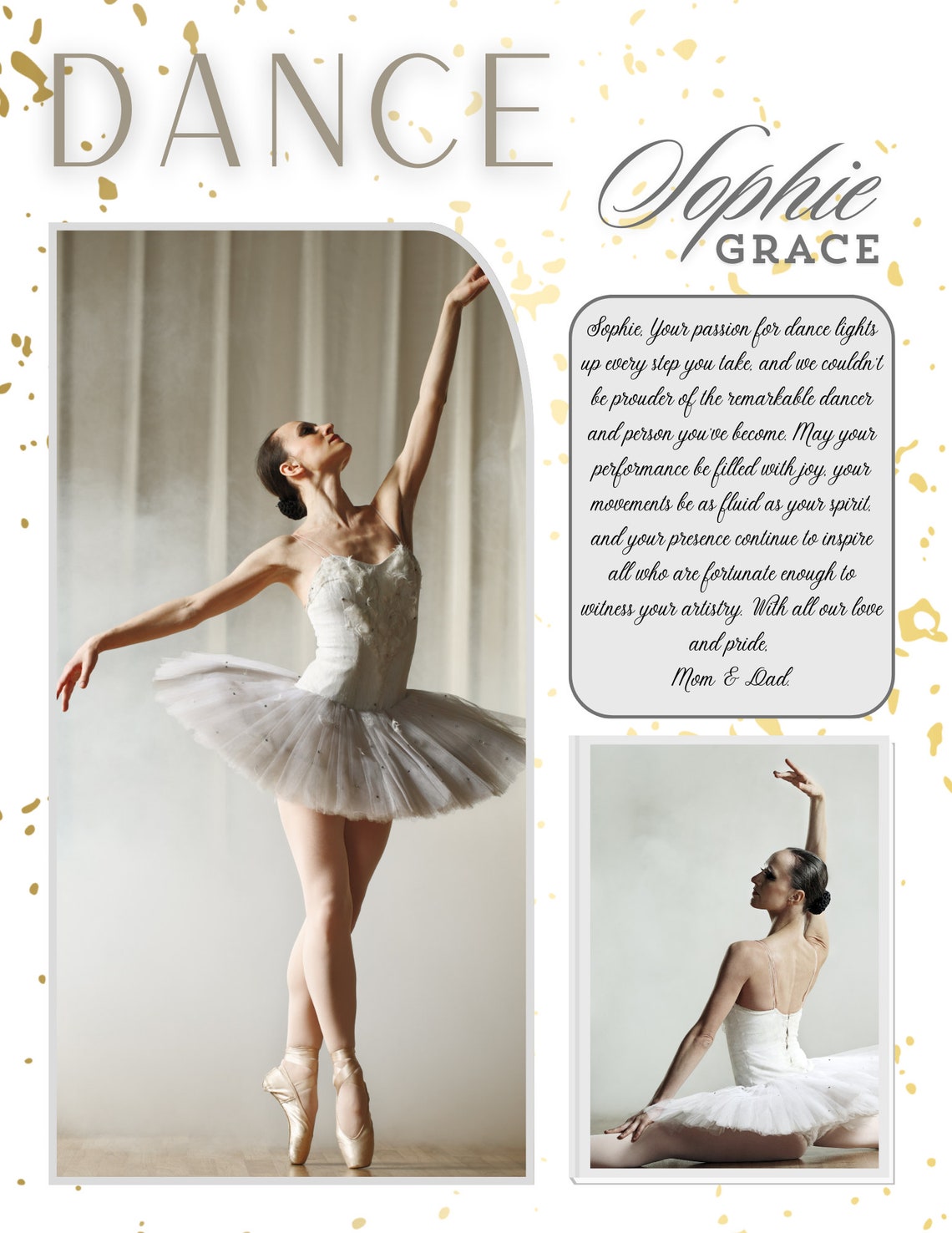 Dance Recital Ad Half Page Template | Dance Recital Flyer Dance Studio ...