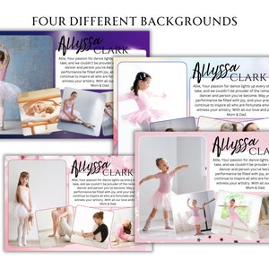 Dance Personal Recital AD Template | Half Page Dance Booster | Half Page Dance Recital Ad Template | Recital Canva Template | Canva Editable