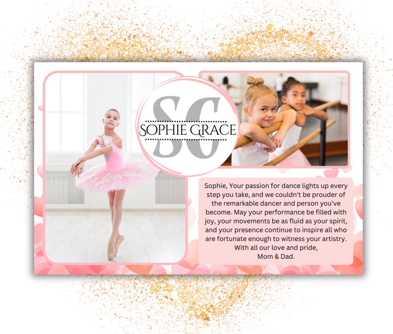 Dance Recital Ad Template Half Page | Dance Recital Program Ad Template ...