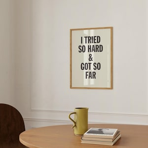 In The End  |  Linkin Park, Minimalist Art Print, Nu Metal, Mid Century Modern Wall Art, Typography Art, UNFRAMED