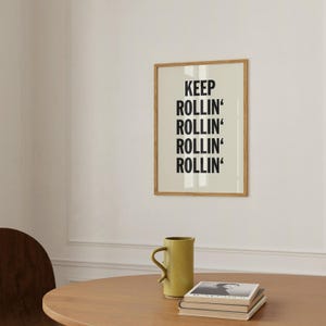 Rollin&#39;  |  Limp Bizkit, Minimalist Art Print, Nu Metal, Mid Century Modern Wall Art, Typography Art, UNFRAMED