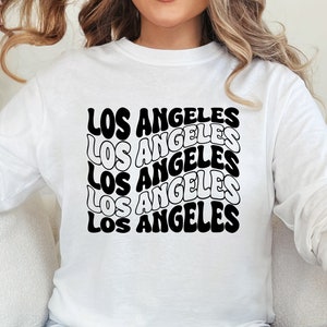 Los Angeles Wavy Svg Png, Los Angeles T-Shirt Design, Gifts, Los Angeles Svg, Los Angeles Love, Los Angeles Cut File, Digital Craft File