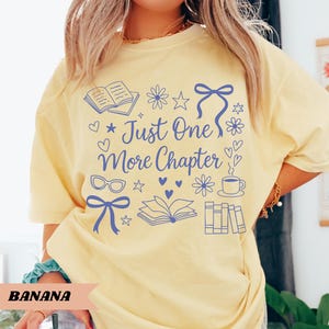 Just One More Chapter Shirt Book Lover Gift Books and Coffee Shirt Floral Bookish Tee Book Club Shirt Reader Shirt Bookish Girly Librarian