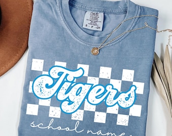 Custom School Mascot Shirt Game Day T-Shirt Personalized Spirit Shirt Touchdown Season Sports Shirt Team Mascot Shirt Gift Back To School