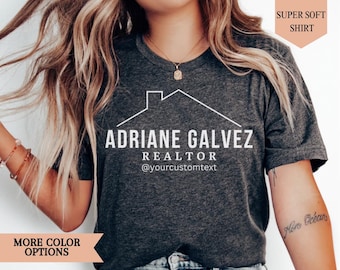 Realtor Shirt, Personalized Realtor T-Shirt, Real Estate Shirt, Gift For Realtors, Real Estate Agents, Custom Realtor Shirts, For Realtors