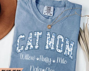 Cat Mom Shirt Gift For Cat Mom Custom Cat Mom Sweatshirt Cat Gift For Mothers Day, Cat Mama Shirt Cat Lover Shirt New Cat Mom Shirt Fur Mama