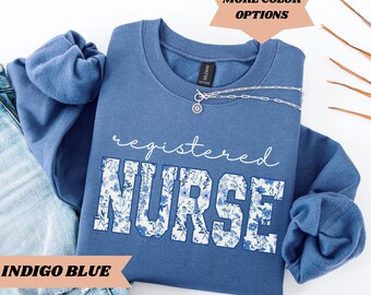 Registered Nurse Sweatshirt RN Shirt Registered Nurse Gift for Nurse Appreciation Gift For Nurse Graduation Gift Nurse Week Nursing Student