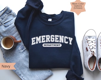 Emergency Nurse Sweatshirt, ER sweatshirt, ER Nurse Sweatshirt, Emergency Department sweatshirt, Hospital Sweatshirt, ER Nurse Crewneck