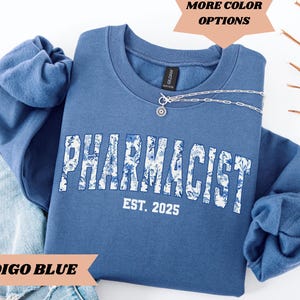 Sweatshirt de pharmacien Cadeau de pharmacien Pull cadeau de remise de diplôme en pharmacie Chemise PharmD cadeau de remise de diplôme de pharmacien personnalisé Chemise Tech de pharmacie