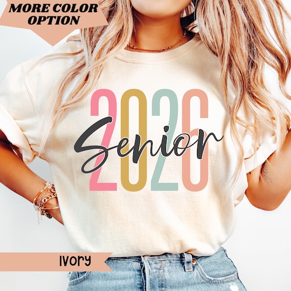 Senior 2026 Shirt Class of 2026 Senior Gift 2026 Seniors Graduation Gift High School Senior Shirt Back To School, Retro Senior Sweatshirt