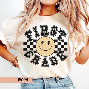 First Grade Teacher Shirt Retro First Grade Shirt New Teacher Gift Elementary School Shirt First Grade Team Shirt 1st Grade Teacher Tee