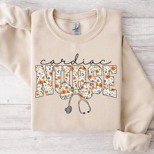 Cardiac Nurse Sweatshirt Cardiac Nurse Shirt Cardiac Care Nurse Gift Cardiac Nurse Sweater Heart Nurse Gift Cardiology Nurse Tee Nurse Week