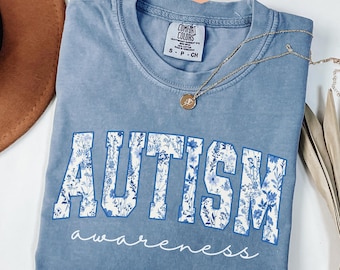 Autism Shirt Autism Awareness T-Shirt, Autism Month, Special Ed Teacher Shirt Autism Mom Floral Autism Shirt Autism Awareness Gift Inclusion