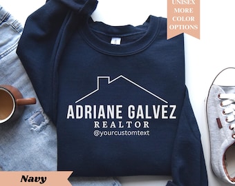 Custom Realtor Sweatshirt, Personalized Real Estate Sweatshirt, Realtor Gift, Real Estate Agent Gift Real Estate Broker Closing Gift Sweater