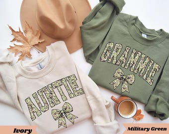 Custom Comfort Colors® Camo Shirt Retro Mama Shirt Custom Name Gift Duck Camo Shirt Hunting Sweatshirt Gift for Mom Old School Camo Shirt
