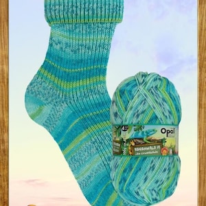 SKEIN Filato per calze opale, colore Rainforest 11337, 4 capi 100 grammi/ 465 iarde