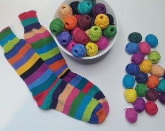 Aktiv Scrappy Sock Yarn Grab Bag, 20 count of 5 gram balls, 100 grams, solid colors only