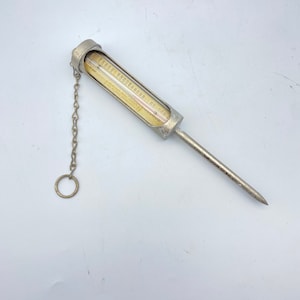 Morton&#39;s Meat Curing and Weather Thermometer Vintage 1940s