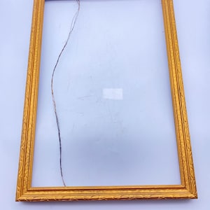 Antique Ornate Guilded Wood Picture Frame 20.5 x 14”