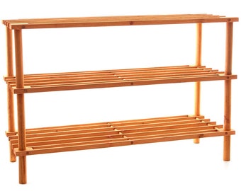 2 3 4 TIER SHOE RACK, Wooden Shoe Shelves, Storage Organizer