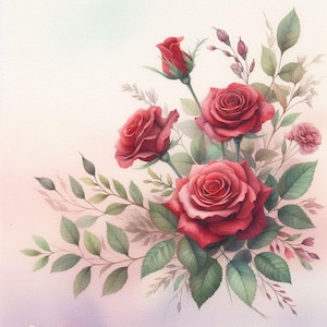 PDF Flower bouquet Roses Counted cross stitch pattern Summer Garden Flowers Modern Digital X-stitch chart Instant Download Digital format